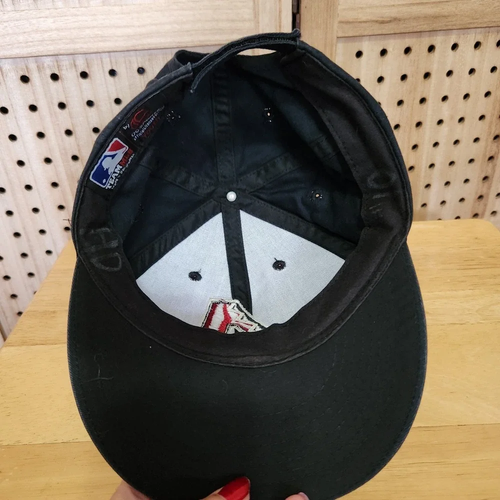 Diamondbacks Baseball Hat Team Mlb Youth Black Strap Fit Hook And Loop